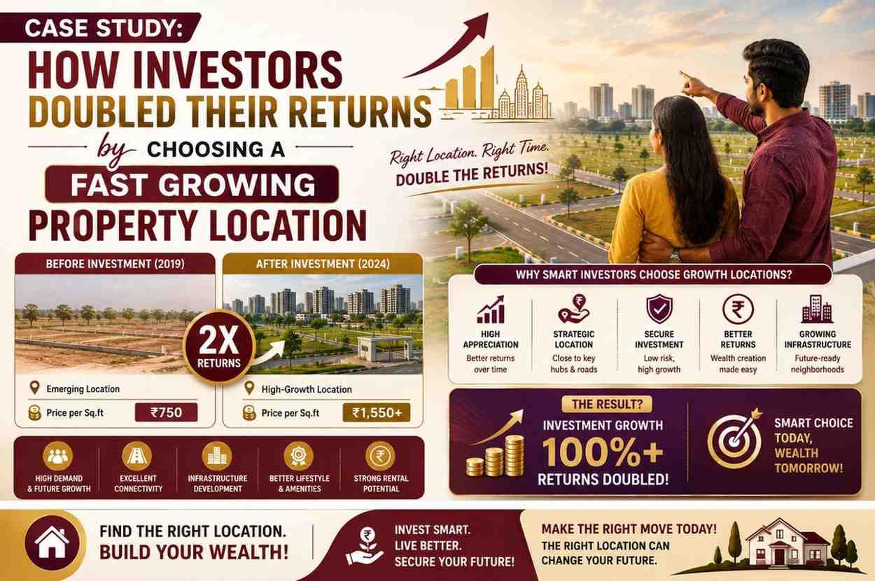 Case Study: How Investors Doubled Their Returns by Choosing a Fast Growing Property Location Fast Growing Property Location Commercial Present a real-world style case study illustrating how early investment in developing areas generated significant r