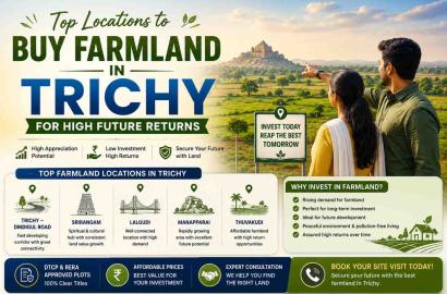 Top Locations to Buy Farmland in Trichy for High Future Returns