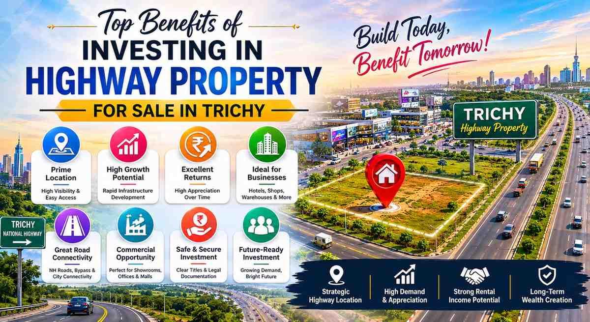 Top Benefits of Investing in Highway Property for Sale in Trichy